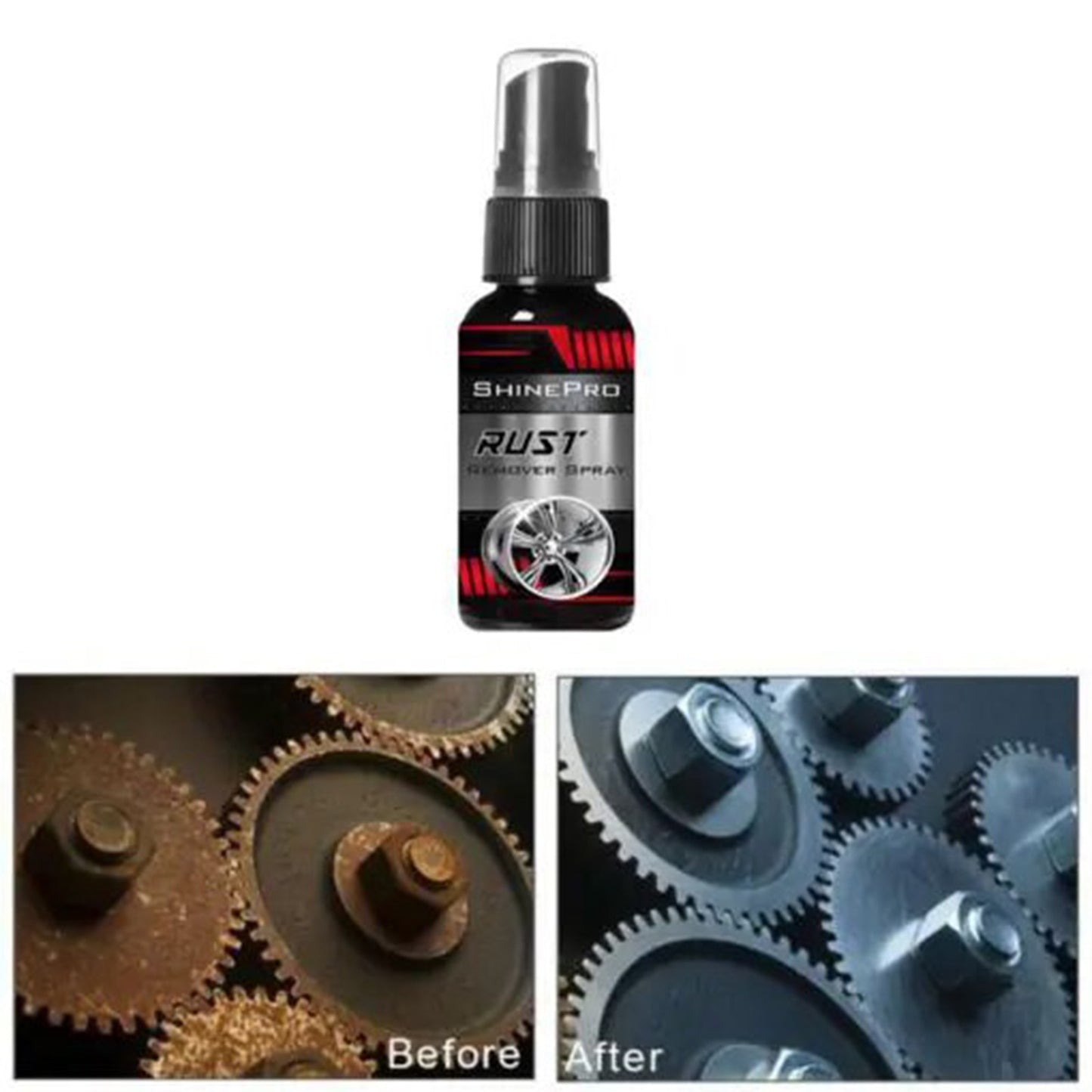 30ml Multi-Purpose Car Rust Remover Spray – Chrome & Metal Surface Cleaner