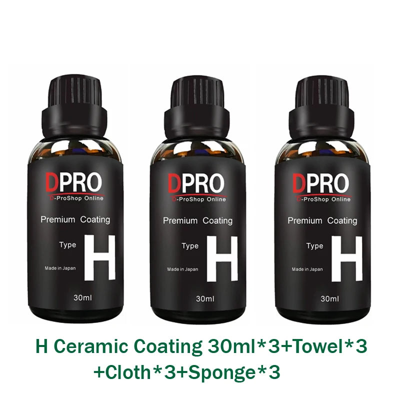 Dpro 9H Nano Ceramic Coating – Liquid Glass Car Paint Protection, Waterproof & Anti-Scratch Polish