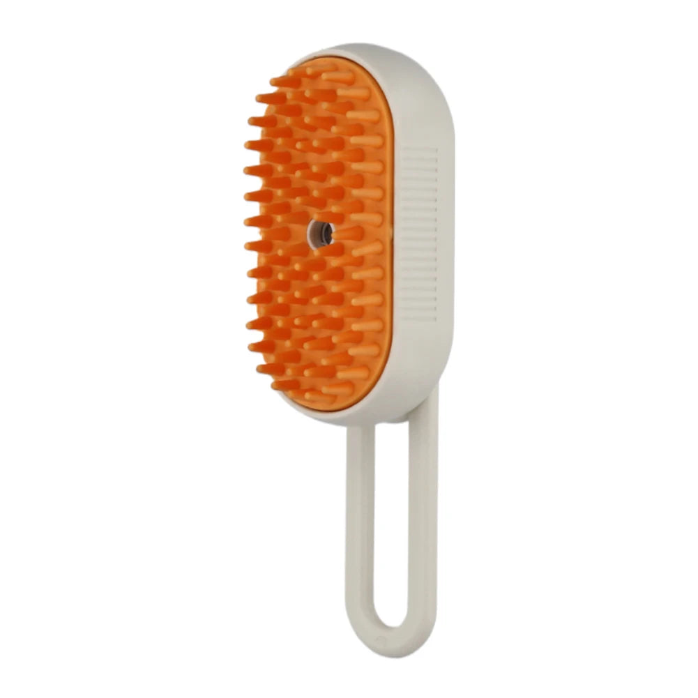 3-in-1 Pet Steam Brush | Electric Grooming & Massage Comb (USB Rechargeable)