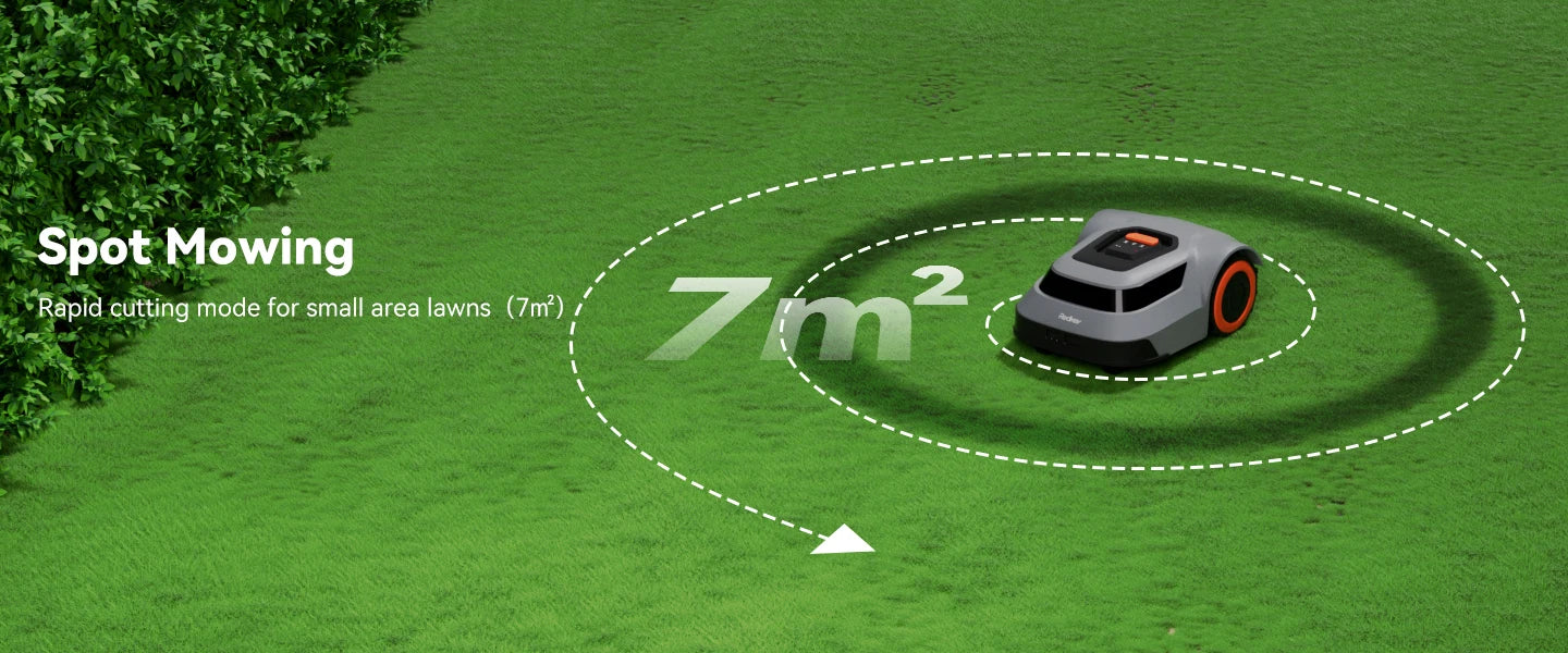 C-TOF Robot Lawn Mower Redkey MGC500 Lawn Mower Robot Cable Break Detection Climbing Capacity 45% App Control Mowing Robot