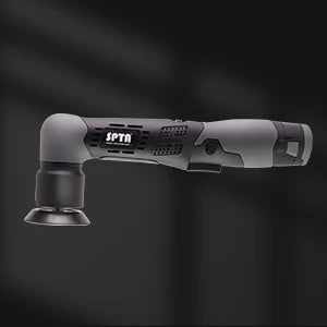 SPTA 12V Cordless Dual Action Car Polisher – Mini Scratch Remover with 1/2/3 Inch Pads & 2 Batteries