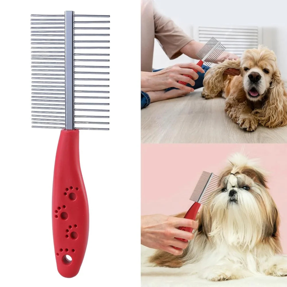 Pet Hair Removal Brush – Grooming & Massaging Comb for Cats and Dogs