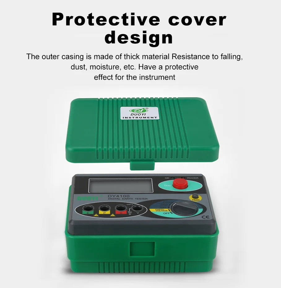 DUOYI DY4100 Digital Resistance Tester – Earth Ground Meter & High-Accuracy Multimeter for Power Systems