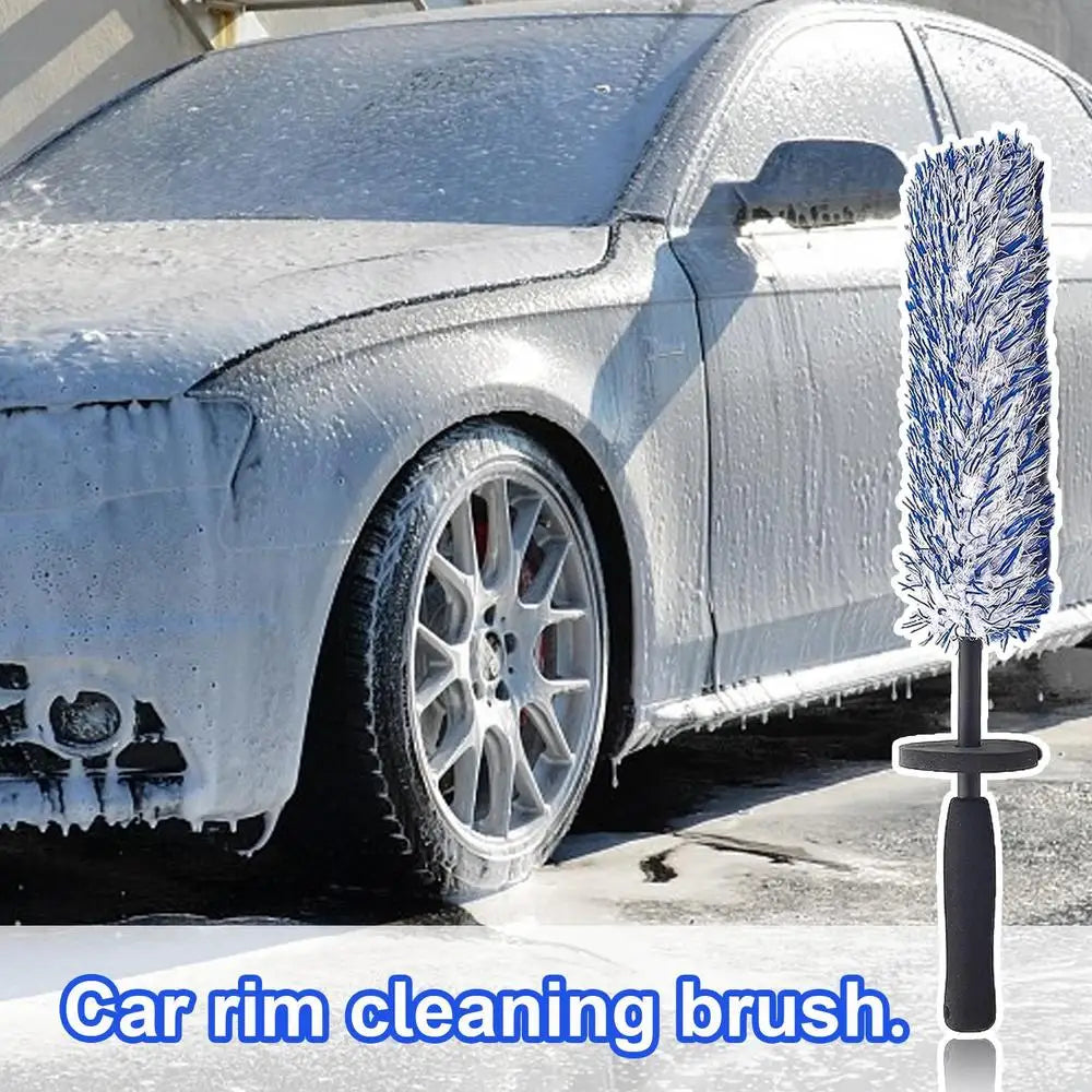 Automotive Wheel Hub Brushes Ultrafine Fiber Dust Removal Duster Cleaning Tools Car Washing Supplies Car Wash Brush