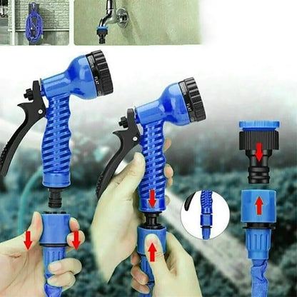 Scalable flexible garden spray gun plastic tube, multi-purpose spray gun hose, suitable for watering lawns, home use, pet bathin