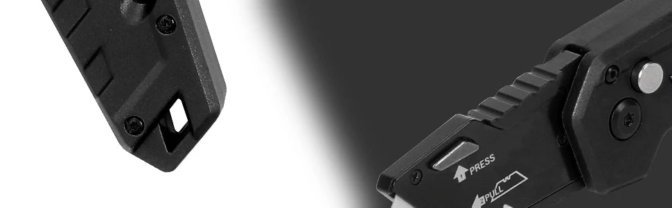 WORKPRO Folding Utility Knife Quick Change Blade Folding Knife Outdoor Camping Tool 10pcs blades included