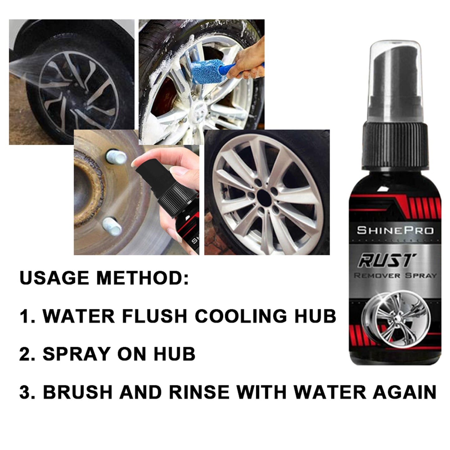 30ml Multi-Purpose Car Rust Remover Spray – Chrome & Metal Surface Cleaner