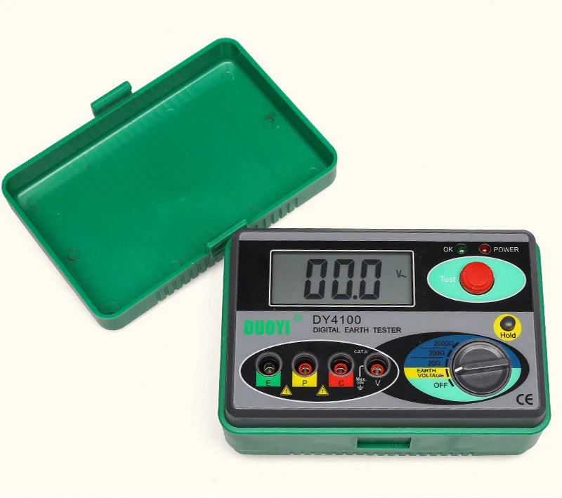 DUOYI DY4100 Digital Resistance Tester – Earth Ground Meter & High-Accuracy Multimeter for Power Systems