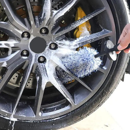 Automotive Wheel Hub Brushes Ultrafine Fiber Dust Removal Duster Cleaning Tools Car Washing Supplies   Car Wash Brush