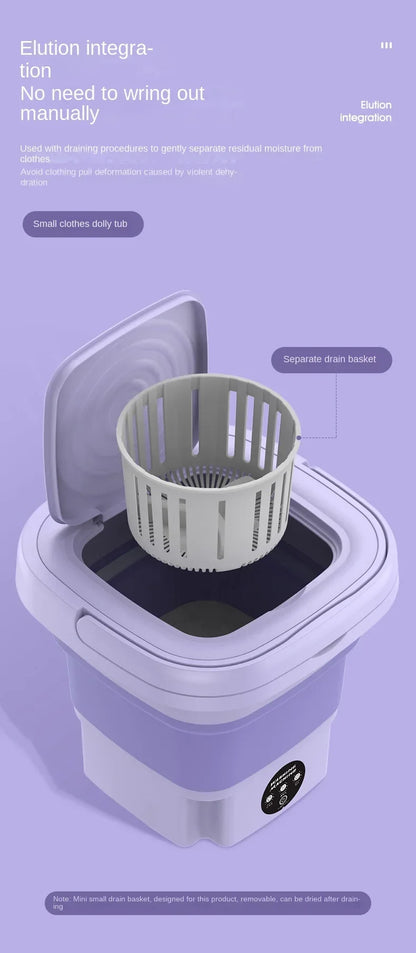 Portable 8L Folding Washing Machine
