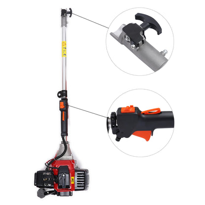 Trimmer Brush Cutter 52cc 2 Stroke Grass Wacker Weed Eater Lawn Mower Gas Power