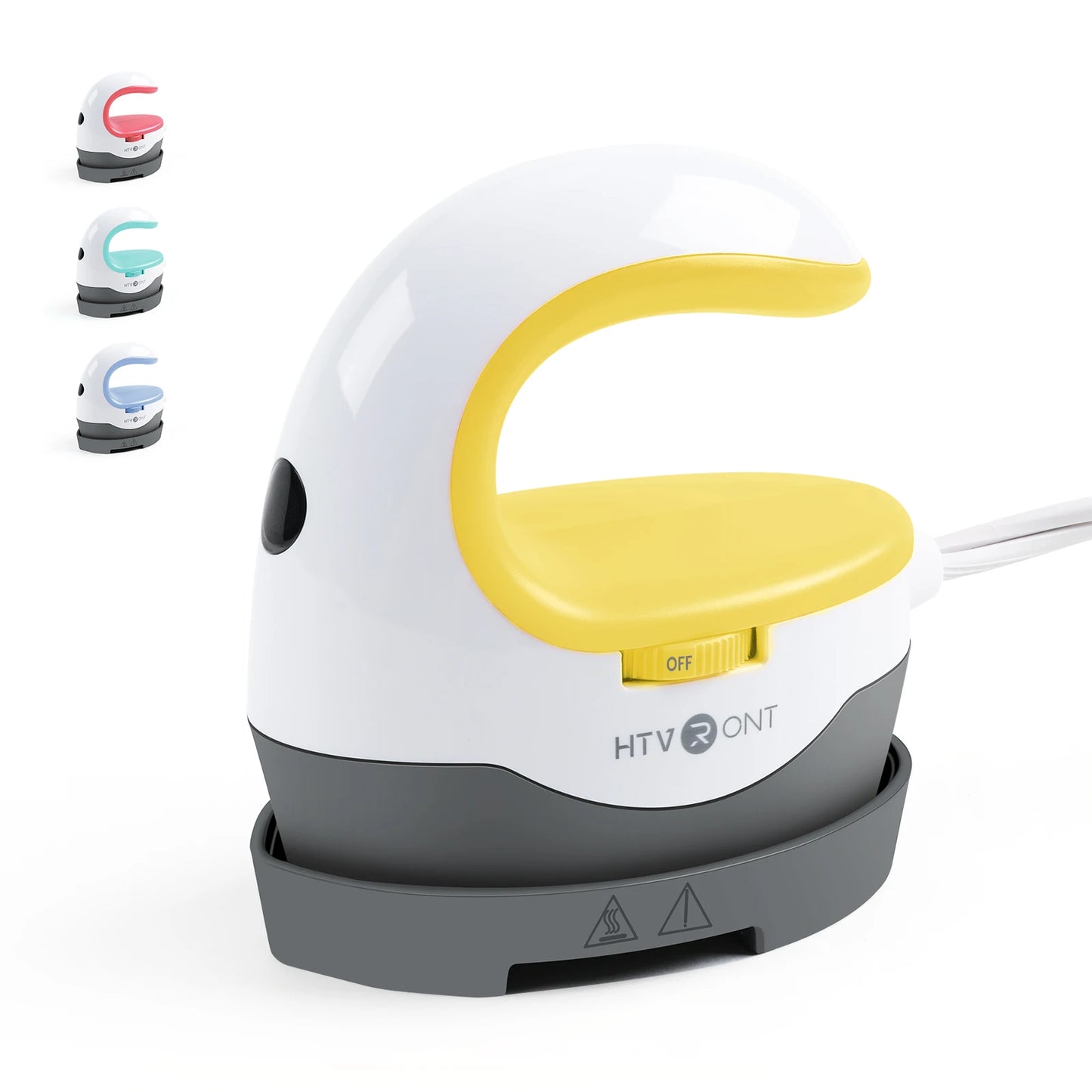 HTVRONT 2nd Gen Portable MINI Heat Press Machine DIY Auto Easy Heating Transfer Iron On HTV for Clothes Bags Shoes Hat T-shirts