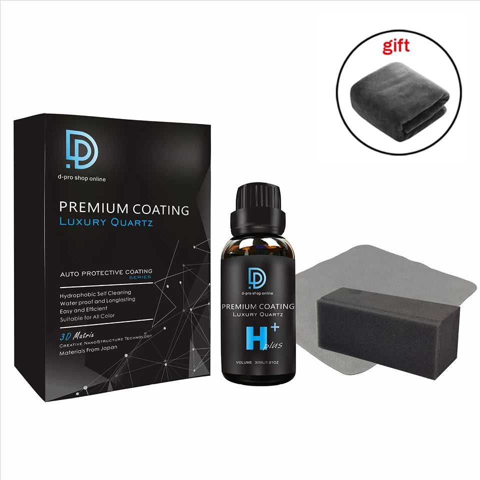 Dpro 9H Nano Ceramic Coating – Liquid Glass Car Paint Protection, Waterproof & Anti-Scratch Polish