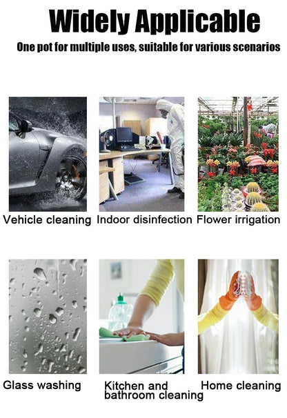 1.2L Handheld Car Wash Spray Bottle – Air Pressure Watering Can for Car & Home Cleaning