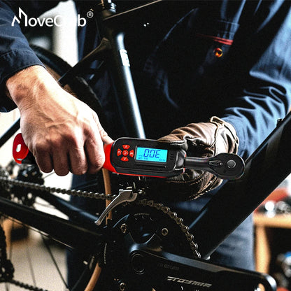 MoveCrab Digital Torque Wrench 0.6-85Nm Range with Dual Direction Ratchet±2% Accuracy with Vibration Buzzer LED Alert
