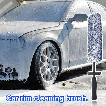 Automotive Wheel Hub Brushes Ultrafine Fiber Dust Removal Duster Cleaning Tools Car Washing Supplies   Car Wash Brush