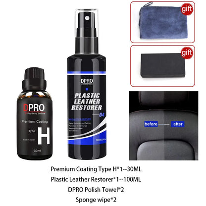 Dpro 9H Nano Ceramic Coating – Liquid Glass Car Paint Protection, Waterproof & Anti-Scratch Polish