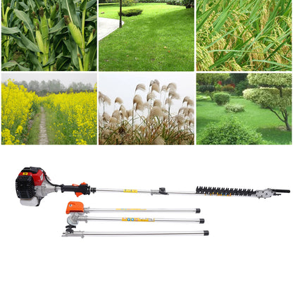 Trimmer Brush Cutter 52cc 2 Stroke Grass Wacker Weed Eater Lawn Mower Gas Power
