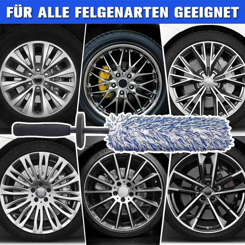 Automotive Wheel Hub Brushes Ultrafine Fiber Dust Removal Duster Cleaning Tools Car Washing Supplies   Car Wash Brush