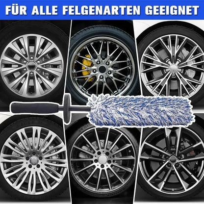 Automotive Wheel Hub Brushes Ultrafine Fiber Dust Removal Duster Cleaning Tools Car Washing Supplies   Car Wash Brush