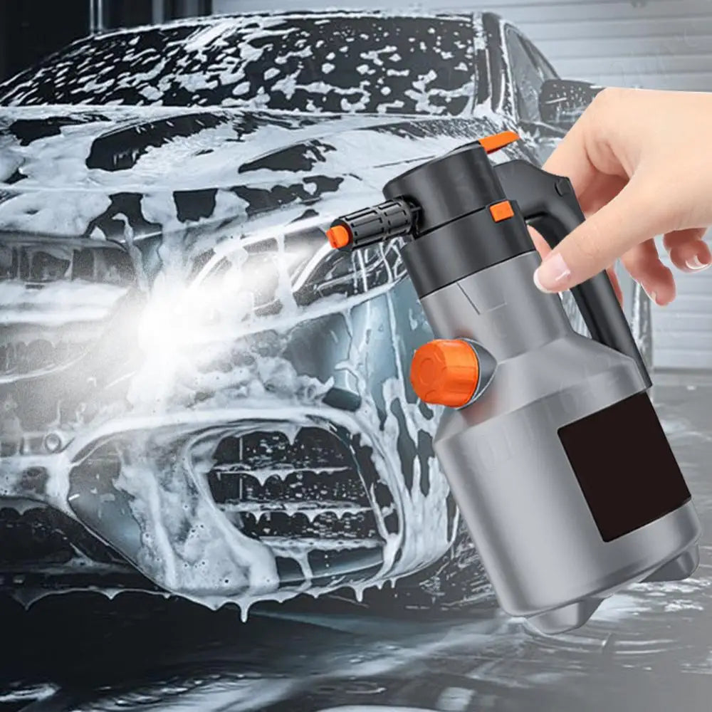 2L Rechargeable Electric Foam Sprayer – Handheld Snow Foam Cannon for Car Wash & Garden Use