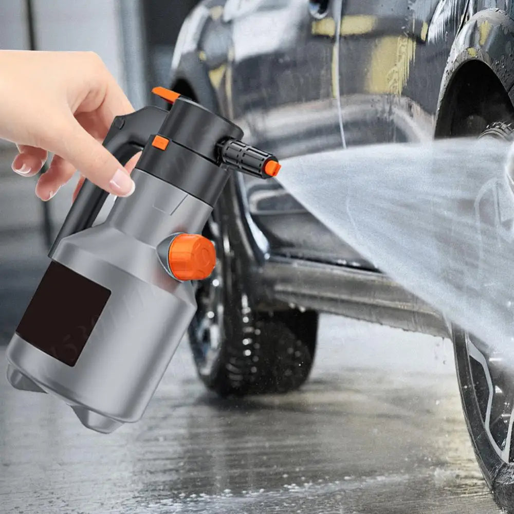 2L Rechargeable Electric Foam Sprayer – Handheld Snow Foam Cannon for Car Wash & Garden Use