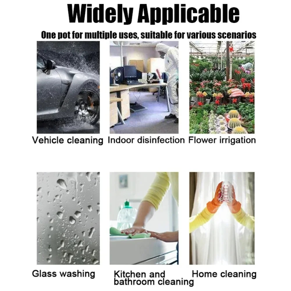 1.2L Handheld Car Wash Spray Bottle – Air Pressure Watering Can for Car & Home Cleaning