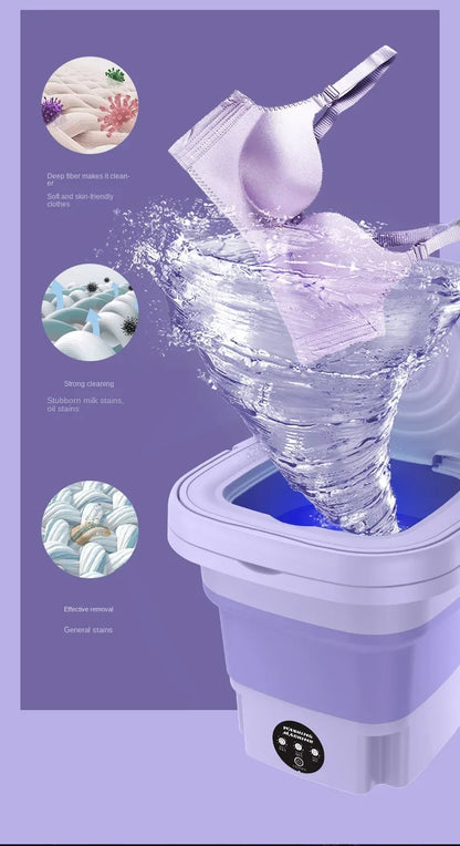 Portable 8L Folding Washing Machine