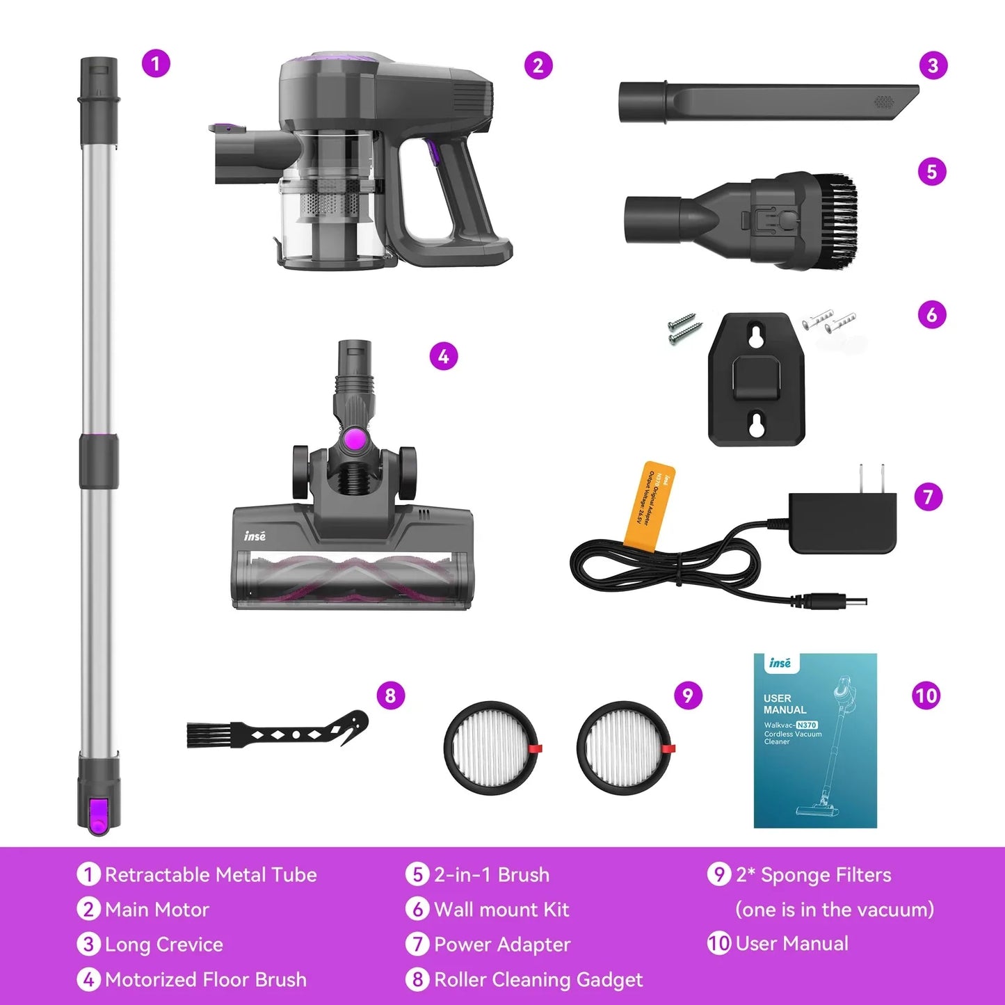 Cordless 6-in-1 Vacuum Cleaner – 20Kpa Powerful, Lightweight & Handheld for Home, Pet & Car