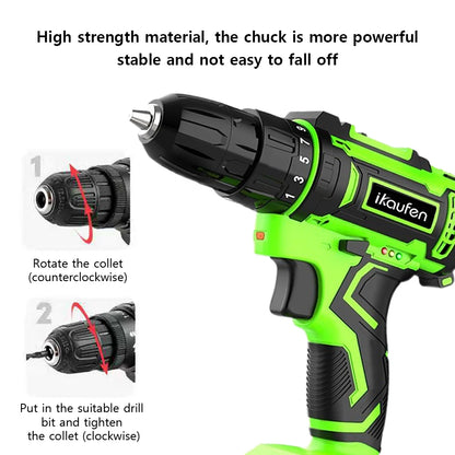 High quality lithium-ion rechargeable battery electric tool hand drill