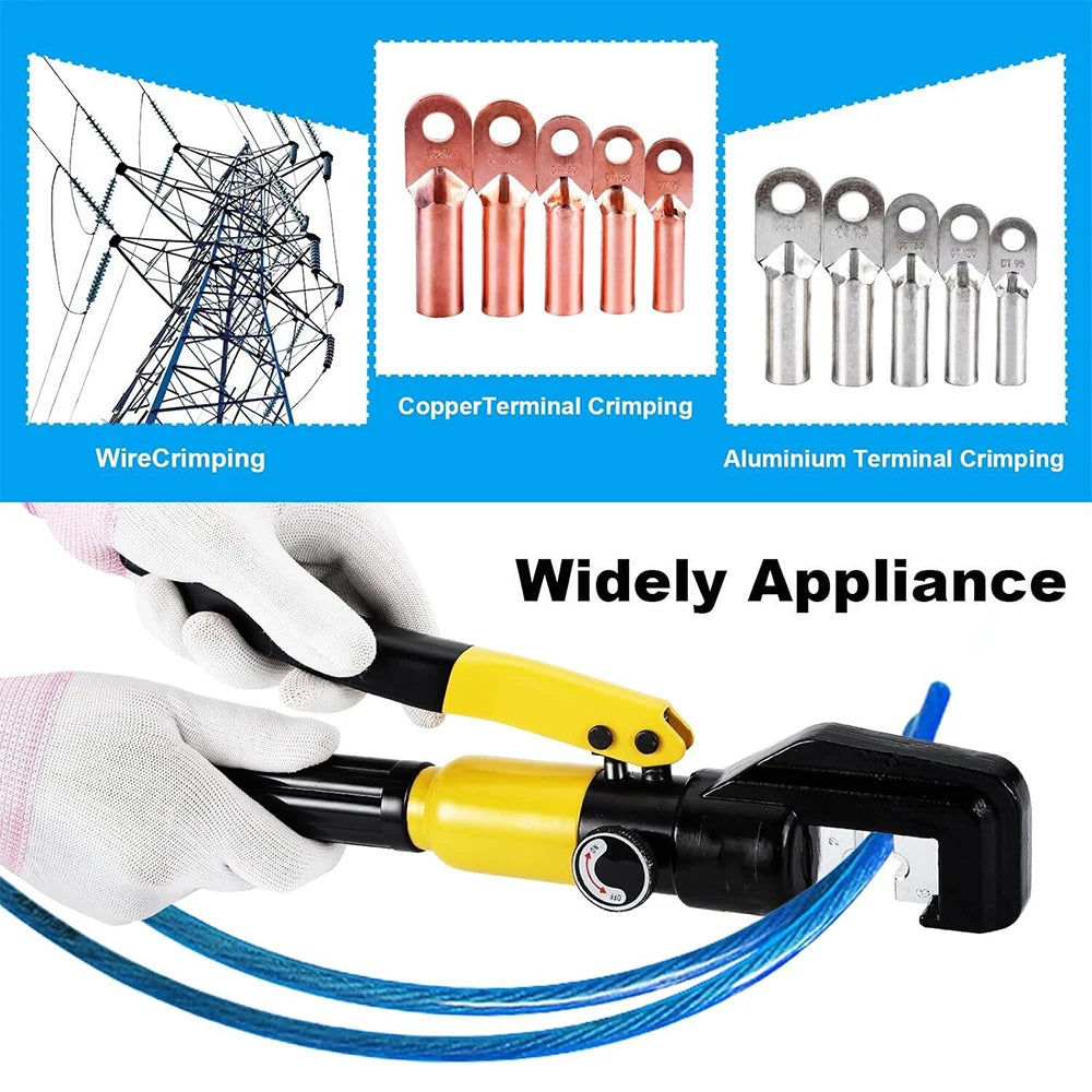 4-70mm² Hydraulic Crimping Pliers YQK-70 Pressure 8T Home Hydraulic Tools Hydraulic Pliers DIY Cable Terminal Crimping Pliers