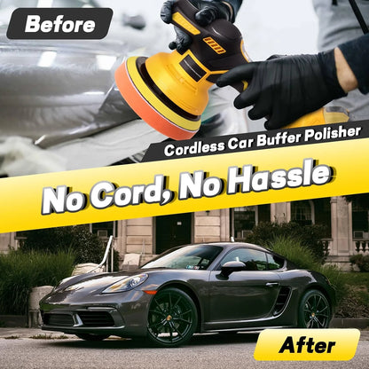 6000RPM Brushless Car Buffer Polisher with 8 Variable Speed, Car Polisher for Detailing/Polishing/Waxing for DeWalt 20v Battery