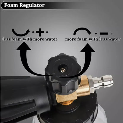 Foam Cannon Gun Car Wash Soap Sprayer – Pressure Washer Bottle with Large-Mouth Pot