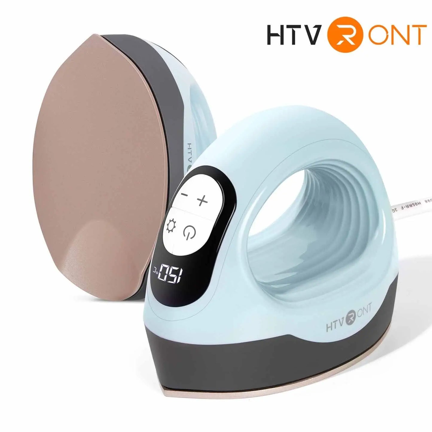 HTVRONT 2nd Gen Portable MINI Heat Press Machine DIY Auto Easy Heating Transfer Iron On HTV for Clothes Bags Shoes Hat T-shirts