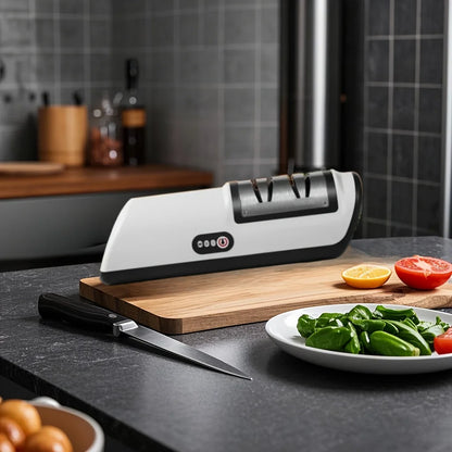 Kitchen Electric Knife Sharpener Multifunctional Automatic Professional 4 Gears Electric Knife Sharpener Kitchen Accessories