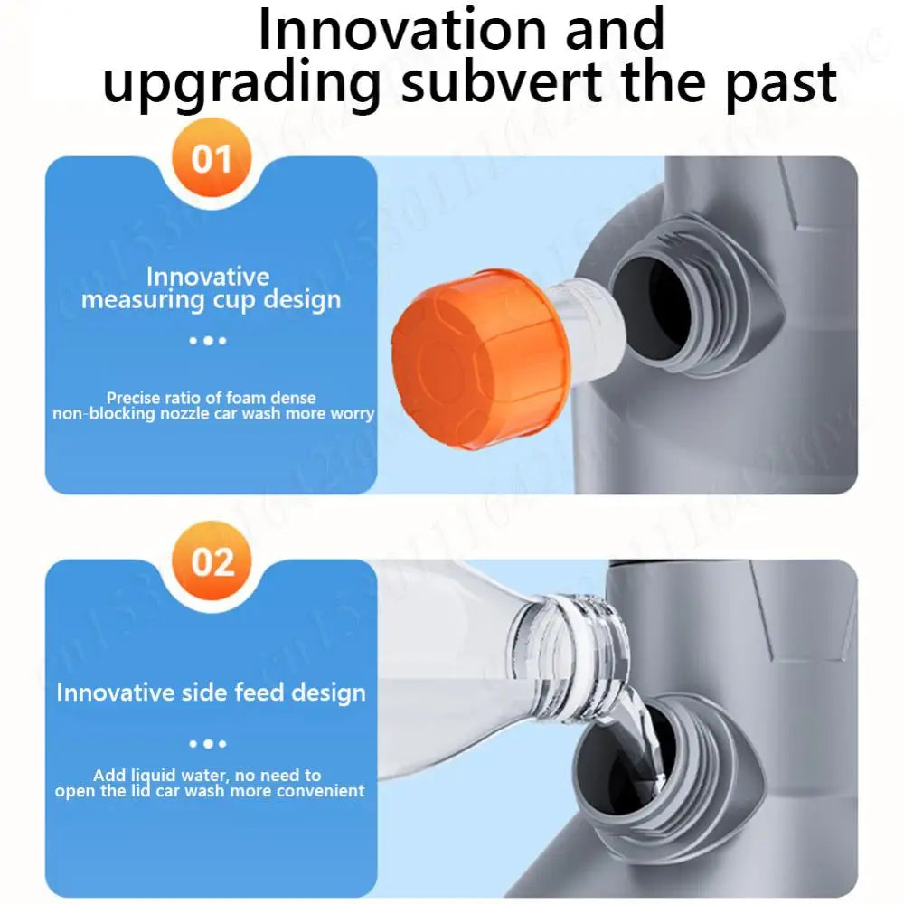 2L Rechargeable Electric Foam Sprayer – Handheld Snow Foam Cannon for Car Wash & Garden Use