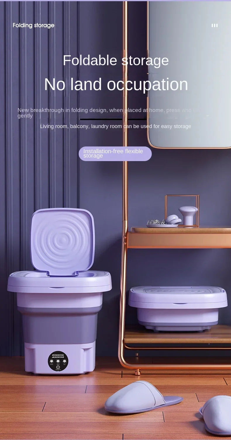 Portable 8L Folding Washing Machine