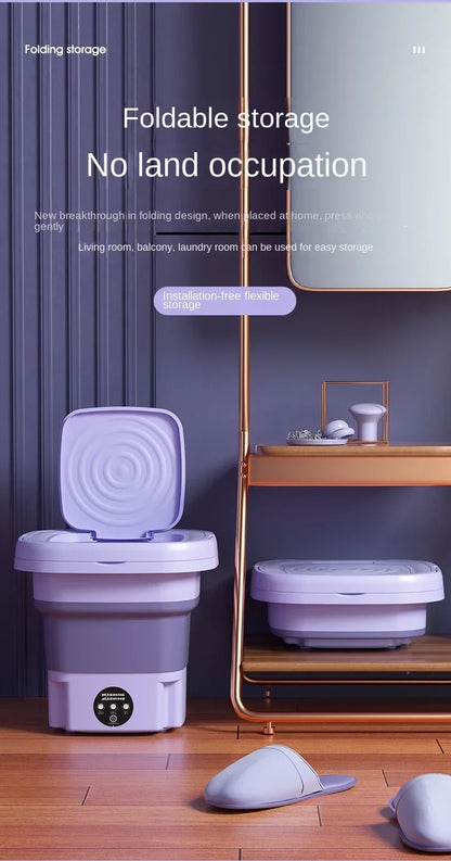Portable 8L Folding Washing Machine
