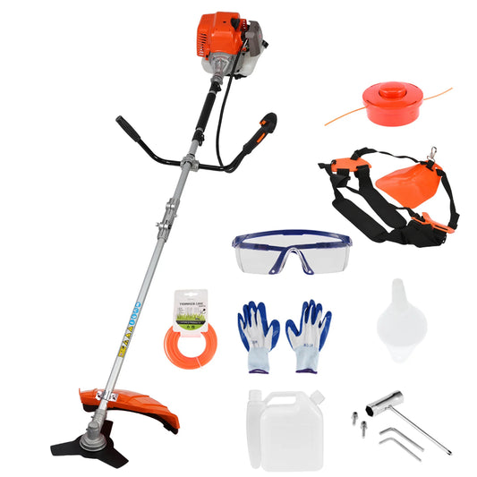 Gas String Trimmer & Brush Cutter – 2-in-1 Cordless Weed Wacker & Hedge Trimmer