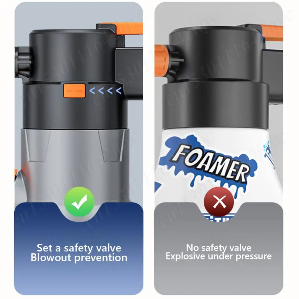 2L Rechargeable Electric Foam Sprayer – Handheld Snow Foam Cannon for Car Wash & Garden Use