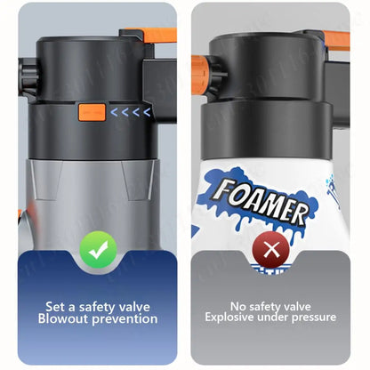 2L Rechargeable Electric Foam Sprayer – Handheld Snow Foam Cannon for Car Wash & Garden Use