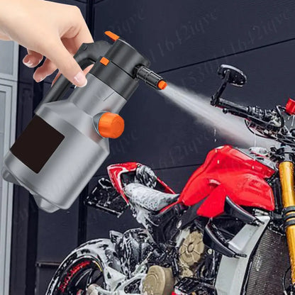 2L Rechargeable Electric Foam Sprayer – Handheld Snow Foam Cannon for Car Wash & Garden Use