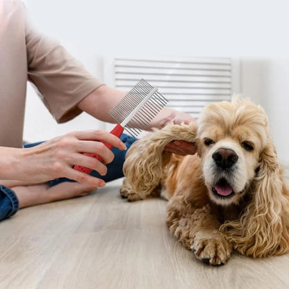 Pet Hair Removal Brush – Grooming & Massaging Comb for Cats and Dogs