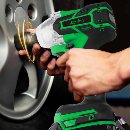 380N Large Torque Brushless Electric Wrench 21V Industrial Lithium Battery Charging for Cow Rack Woodworking Auto Repair