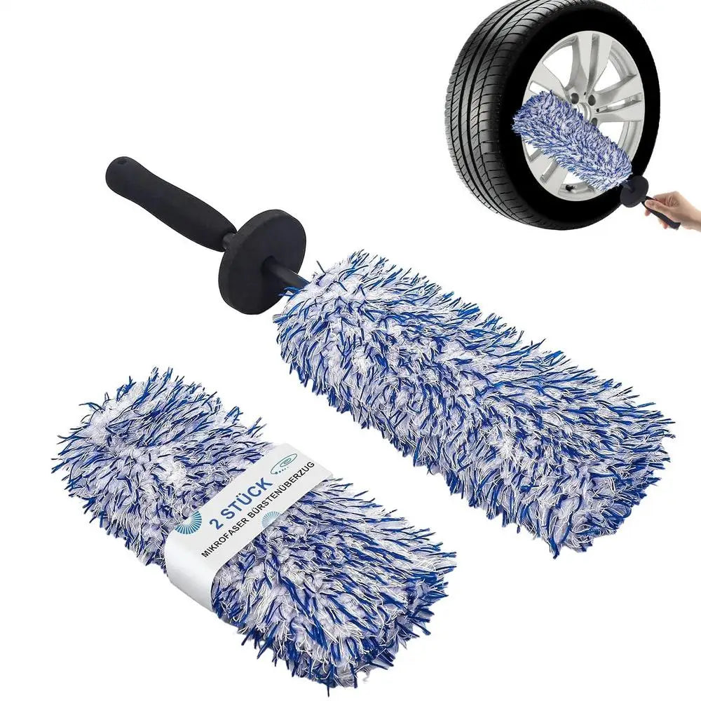 Automotive Wheel Hub Brushes Ultrafine Fiber Dust Removal Duster Cleaning Tools Car Washing Supplies   Car Wash Brush