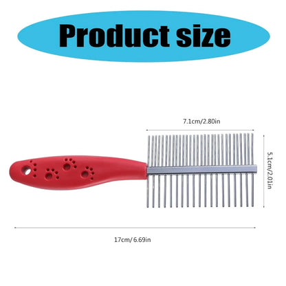Pet Hair Removal Brush – Grooming & Massaging Comb for Cats and Dogs