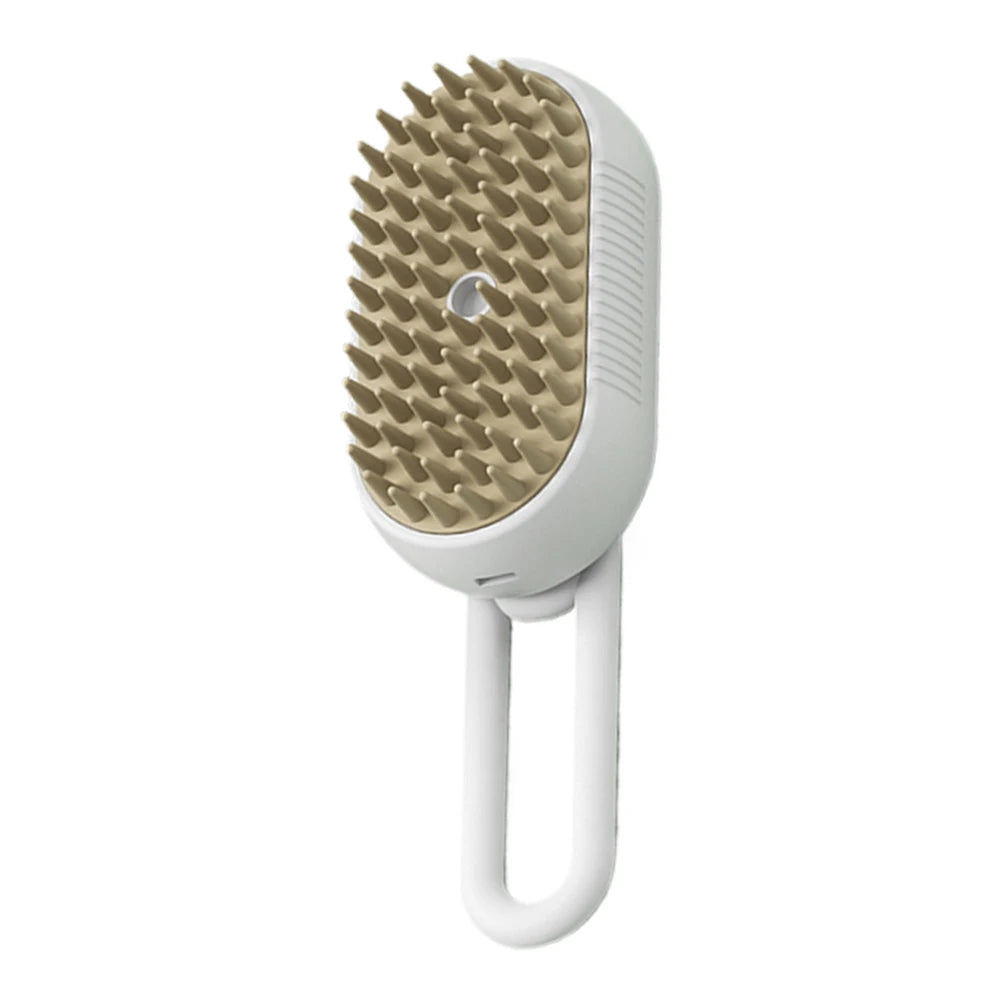 3-in-1 Pet Steam Brush | Electric Grooming & Massage Comb (USB Rechargeable)