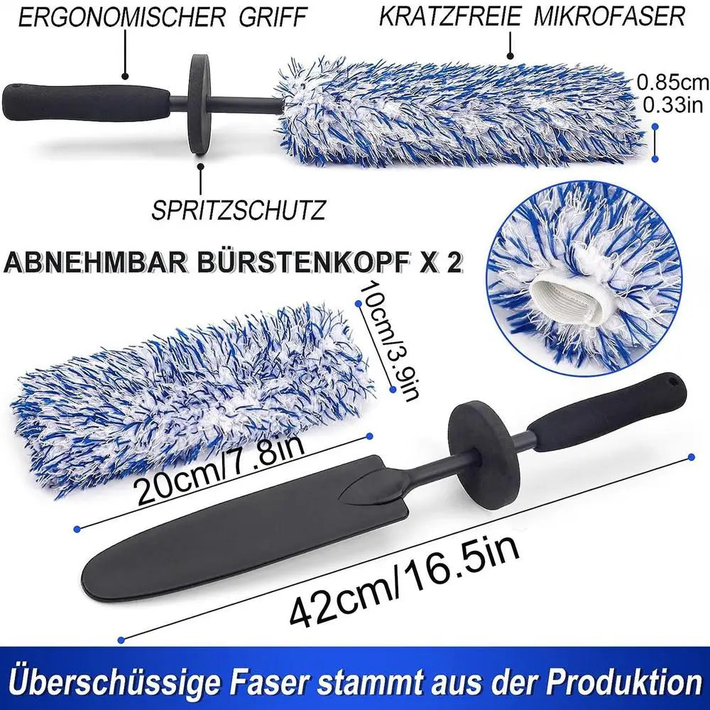 Automotive Wheel Hub Brushes Ultrafine Fiber Dust Removal Duster Cleaning Tools Car Washing Supplies   Car Wash Brush