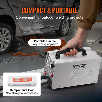 SucceBuy Stud Welder Repair Kit 1.8KW Auto Body Spot Welding Dent Puller Machine with 7 Welding Modes for Car Truck Dent Repair