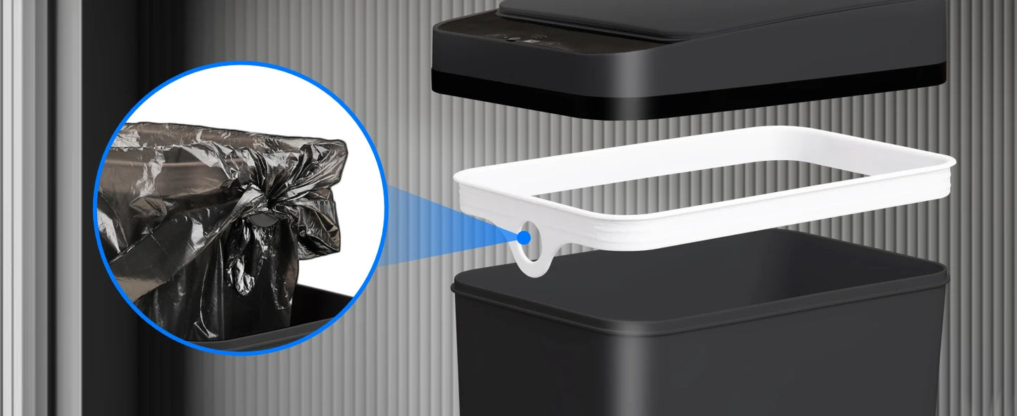 2 Pack – 12L Automatic Touchless Trash Can